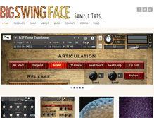 Tablet Screenshot of bigswingface.com